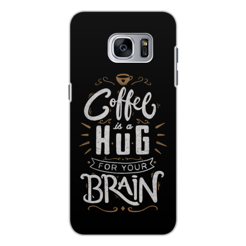 Printio Чехол для Samsung Galaxy S7, объёмная печать Кофе для мозга printio чехол для iphone 8 объёмная печать кофе для мозга