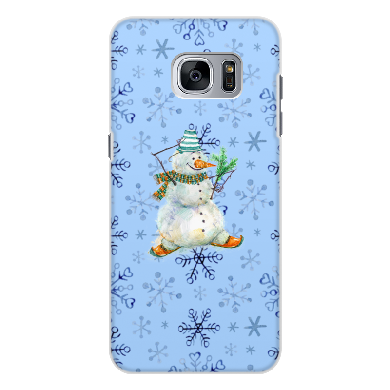 Printio Чехол для Samsung Galaxy S7, объёмная печать Снеговик printio чехол для samsung galaxy s7 объёмная печать милый снеговик