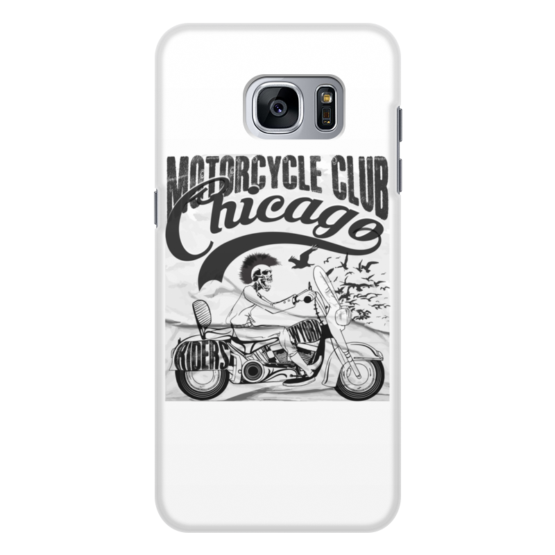 Printio Чехол для Samsung Galaxy S7, объёмная печать Motorcycles club