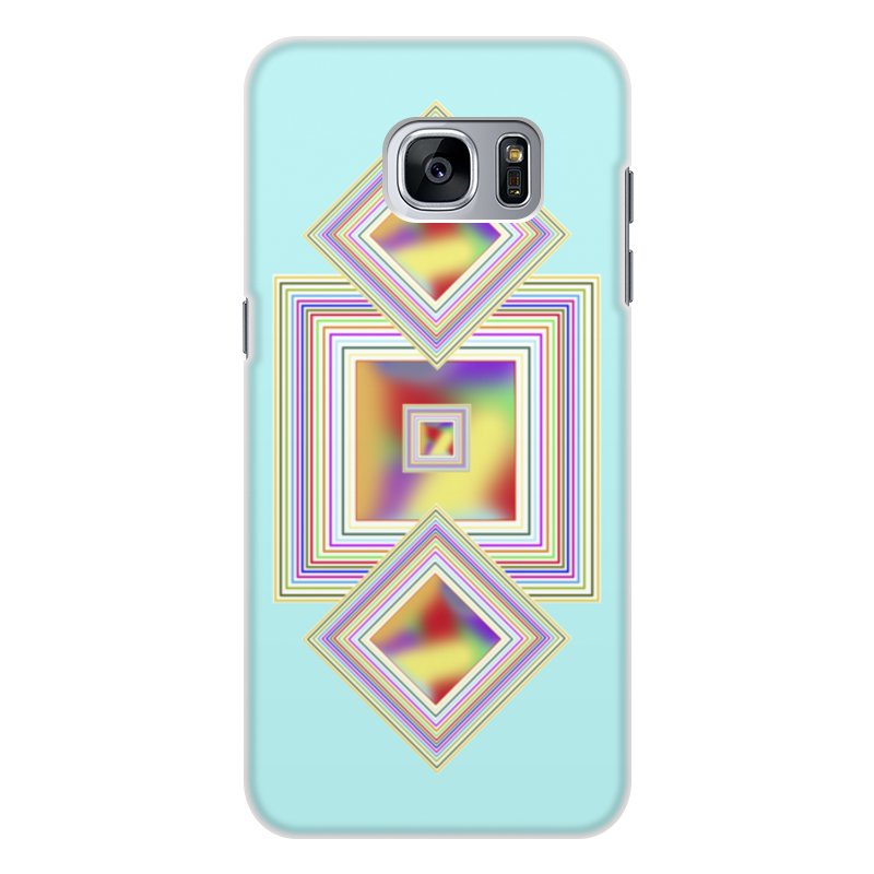Printio Чехол для Samsung Galaxy S7, объёмная печать Геометрия printio чехол для samsung galaxy s7 объёмная печать узор цветов