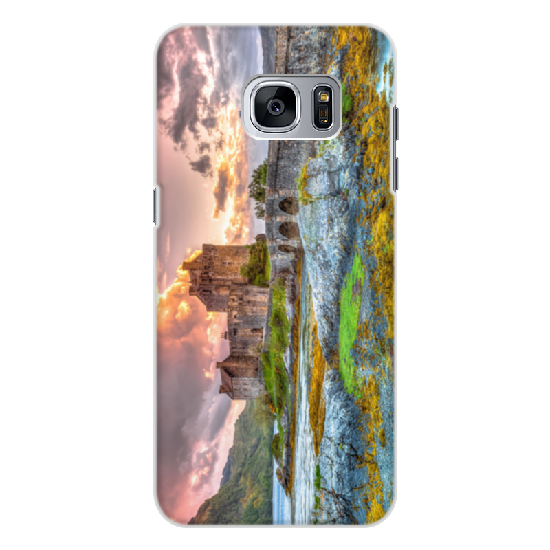 Printio Чехол для Samsung Galaxy S7, объёмная печать Замок в шотландии