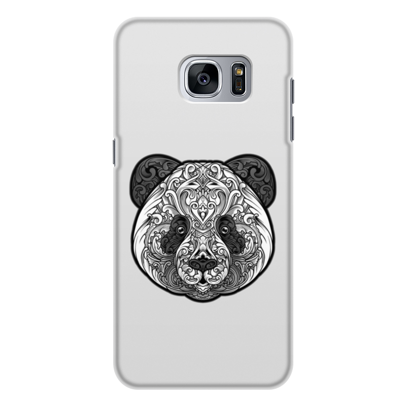Printio Чехол для Samsung Galaxy S7, объёмная печать Узорная панда printio чехол для iphone 6 объёмная печать узорная панда