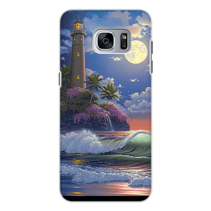 Printio Чехол для Samsung Galaxy S7, объёмная печать Маяк. экзотика