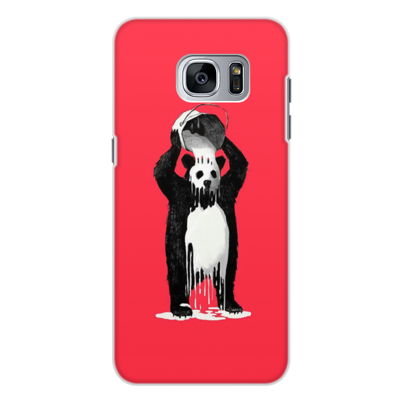 Printio Чехол для Samsung Galaxy S7, объёмная печать Панда в краске printio чехол для iphone 8 plus объёмная печать панда в краске