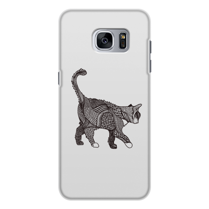 Printio Чехол для Samsung Galaxy S7, объёмная печать Кошак printio чехол для iphone 11 объёмная печать кошак