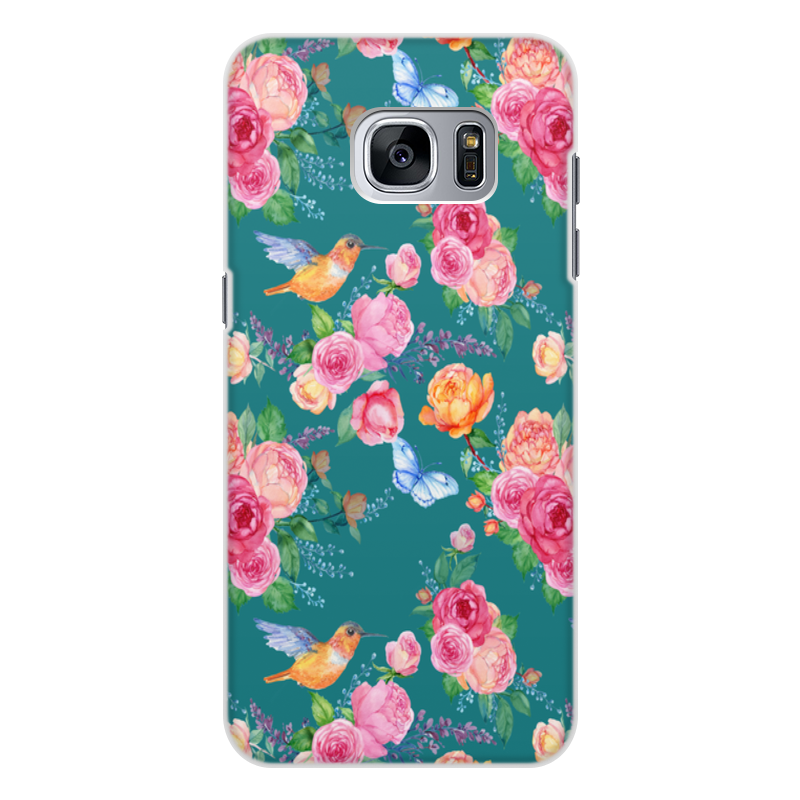 Printio Чехол для Samsung Galaxy S7, объёмная печать Цветы printio чехол для samsung galaxy s7 объёмная печать бабочка