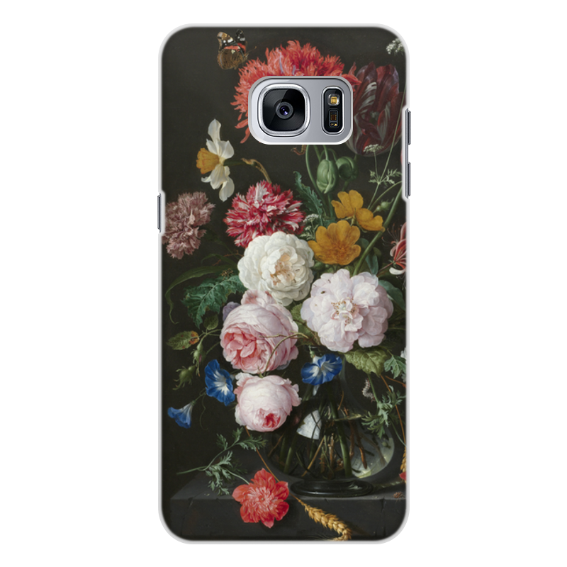 Printio Чехол для Samsung Galaxy S7, объёмная печать Цветочный букет в стеклянной вазе (ян де хем) printio чехол для iphone x xs объёмная печать цветочный букет в стеклянной вазе ян де хем