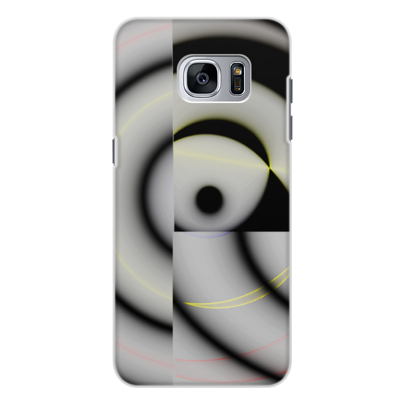 Printio Чехол для Samsung Galaxy S7, объёмная печать Черно-белый спиральный калейдоскоп printio чехол для samsung galaxy s7 объёмная печать meme паттерн