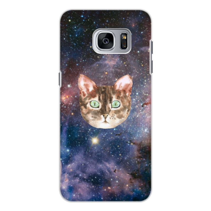 Printio Чехол для Samsung Galaxy S7, объёмная печать котик printio чехол для samsung galaxy s7 объёмная печать котик