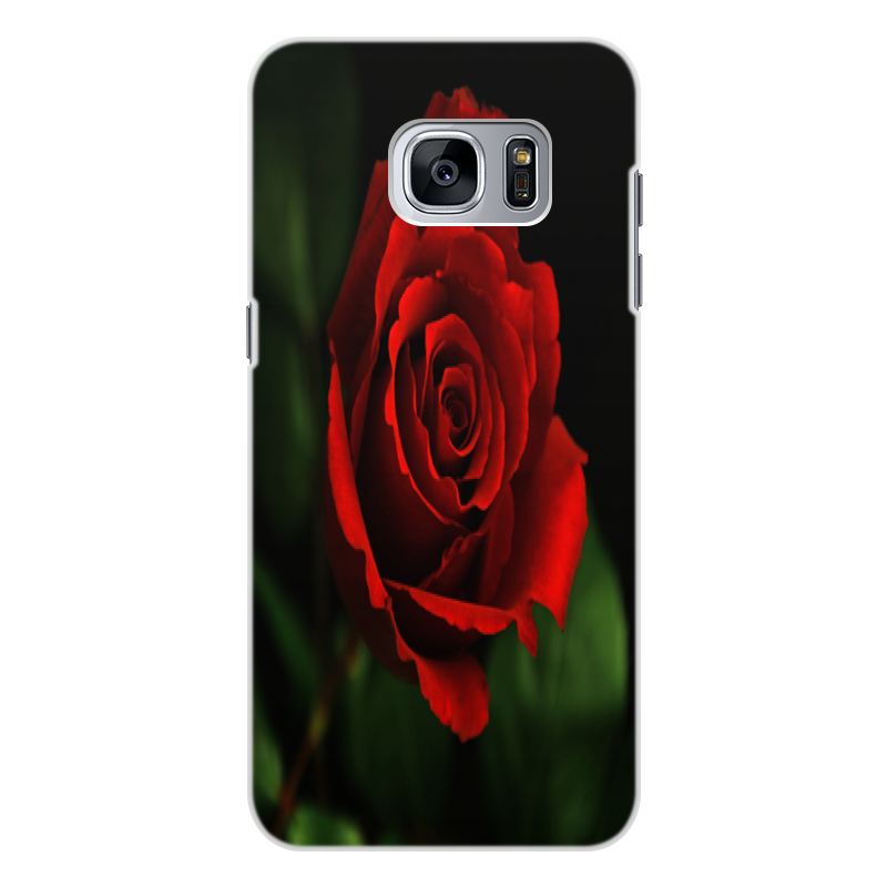 Printio Чехол для Samsung Galaxy S7, объёмная печать Красная роза printio чехол для samsung galaxy s7 объёмная печать хищный цветок