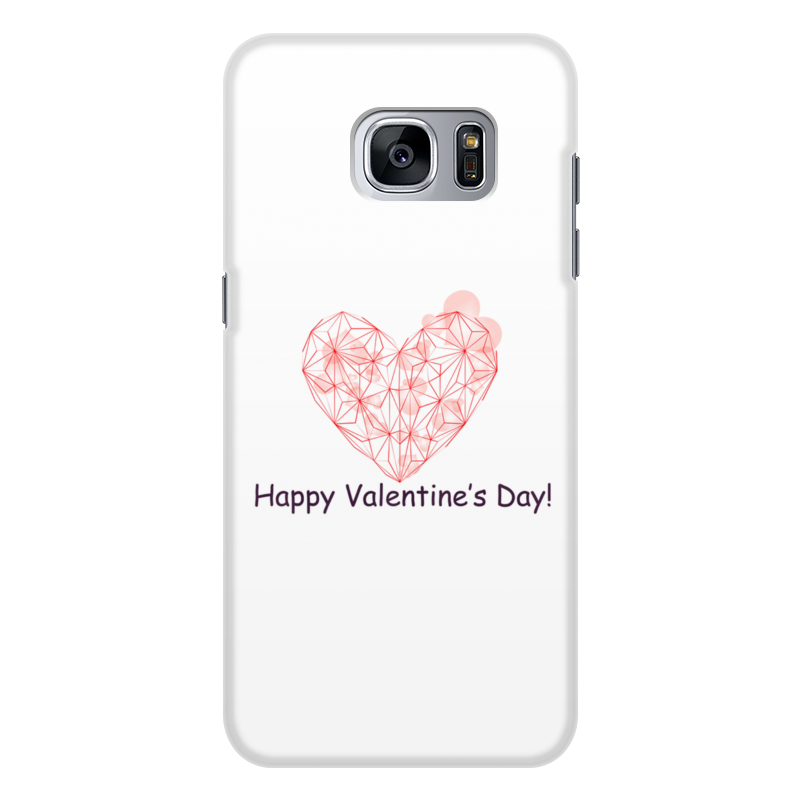 Printio Чехол для Samsung Galaxy S7, объёмная печать low poly heart