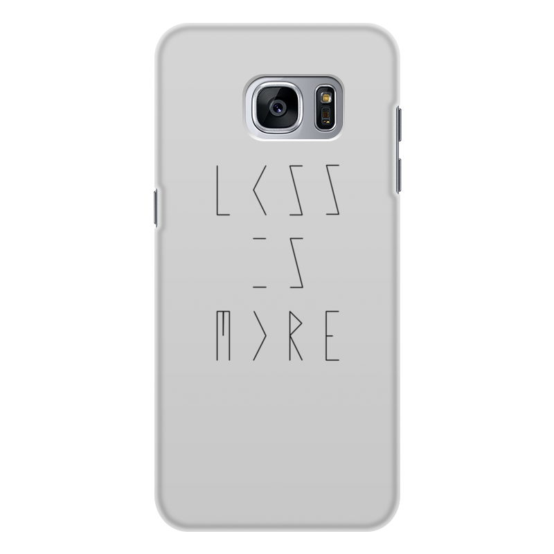 Printio Чехол для Samsung Galaxy S7, объёмная печать Less is more printio чехол для samsung galaxy s6 edge объёмная печать less is more