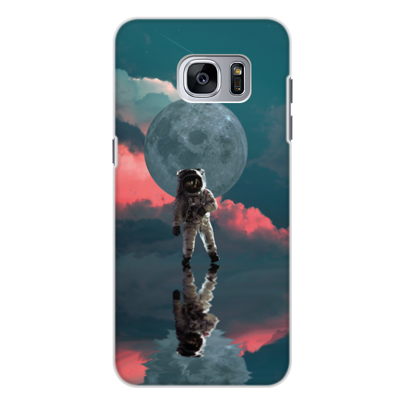 Printio Чехол для Samsung Galaxy S7, объёмная печать Космонавт астронавт