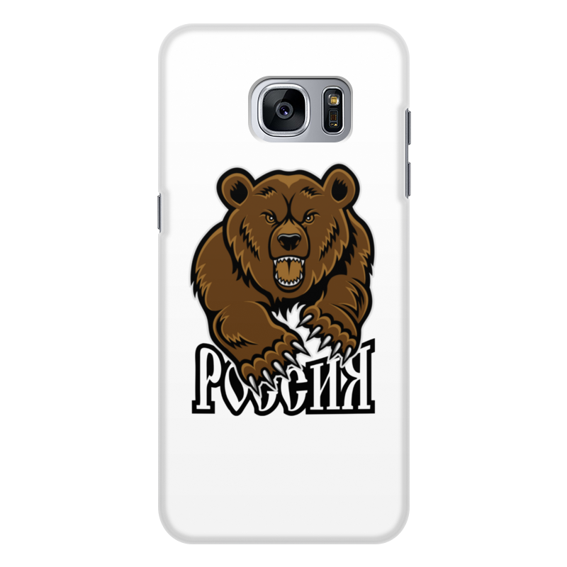 Printio Чехол для Samsung Galaxy S7, объёмная печать Медведь. символика
