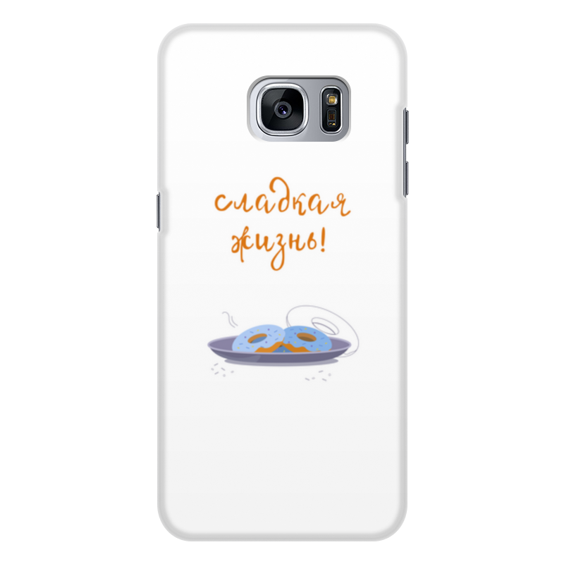 Printio Чехол для Samsung Galaxy S7, объёмная печать Сладкая жизнь! пончики printio чехол для iphone 7 plus объёмная печать сладкая жизнь пончики