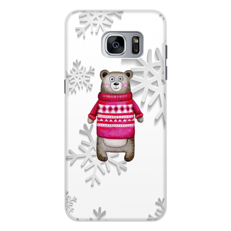 Printio Чехол для Samsung Galaxy S7, объёмная печать Медведь printio чехол для samsung galaxy s7 объёмная печать радужный медведь