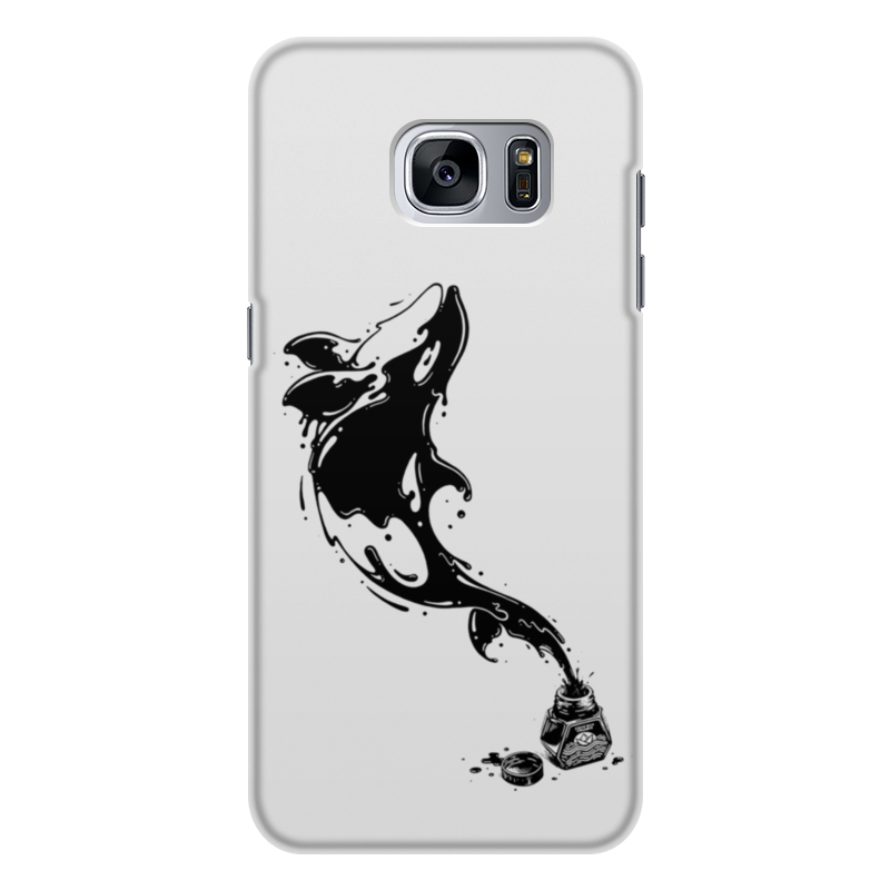 Printio Чехол для Samsung Galaxy S7, объёмная печать Чернильный дельфин printio чехол для samsung galaxy s7 объёмная печать чернильный дельфин