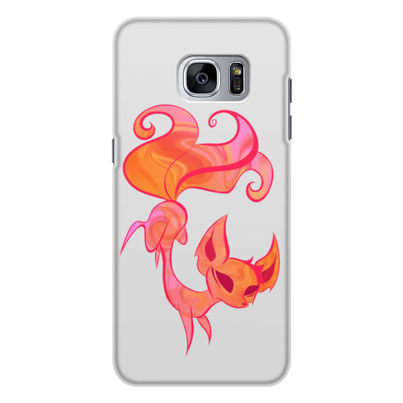 Printio Чехол для Samsung Galaxy S7, объёмная печать Огненная лиса printio чехол для iphone 6 объёмная печать огненная лиса