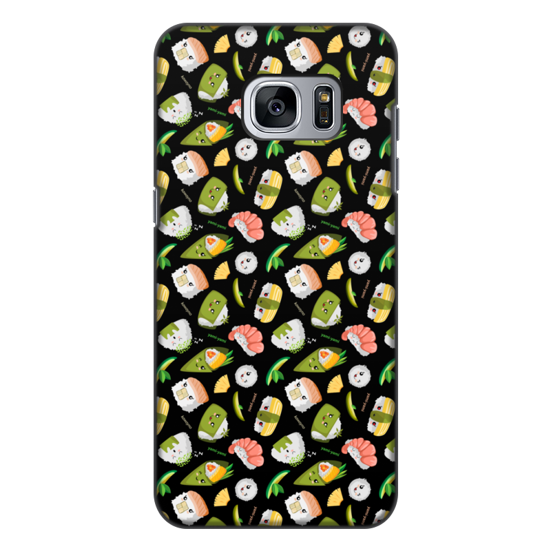 Printio Чехол для Samsung Galaxy S7, объёмная печать Кавайные суши жидкий чехол с блестками гавайская тематика на samsung galaxy s7 самсунг галакси с 7