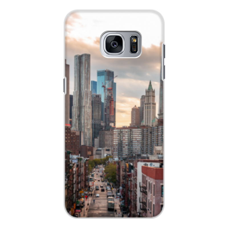 Printio Чехол для Samsung Galaxy S7, объёмная печать Город printio чехол для samsung galaxy s7 объёмная печать город
