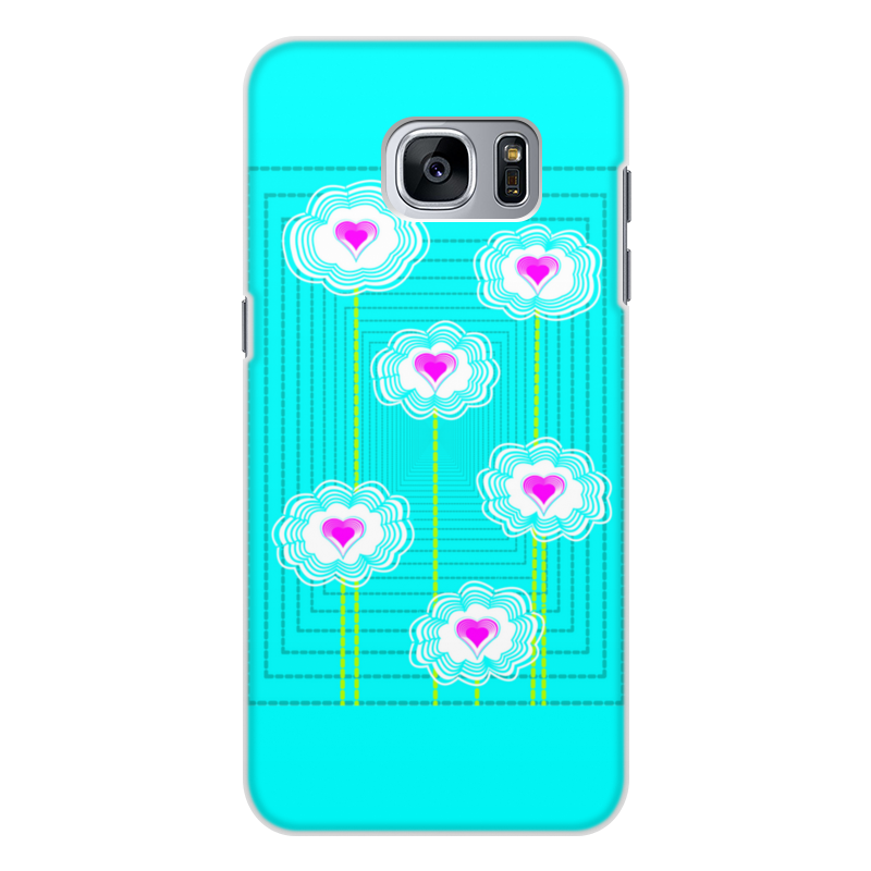 Printio Чехол для Samsung Galaxy S7, объёмная печать Цветочный паттерн printio чехол для samsung galaxy s7 edge объёмная печать цветочный паттерн