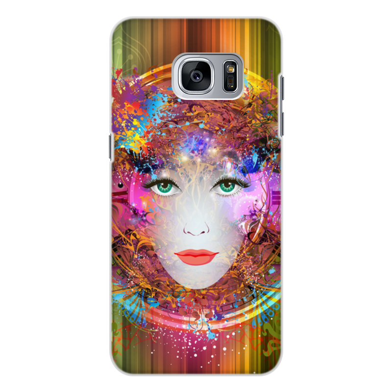 Printio Чехол для Samsung Galaxy S7, объёмная печать Девушка printio чехол для samsung galaxy s7 объёмная печать девушка с цветами
