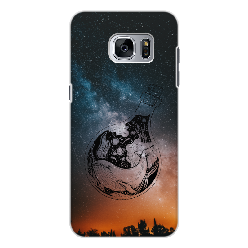 Printio Чехол для Samsung Galaxy S7, объёмная печать Космический кит