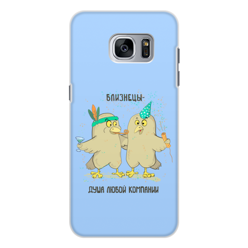 Printio Чехол для Samsung Galaxy S7, объёмная печать Близнецы - душа компании printio чехол для samsung galaxy s7 объёмная печать веселые пингвины