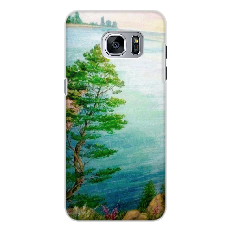 Printio Чехол для Samsung Galaxy S7, объёмная печать Песчаный берег