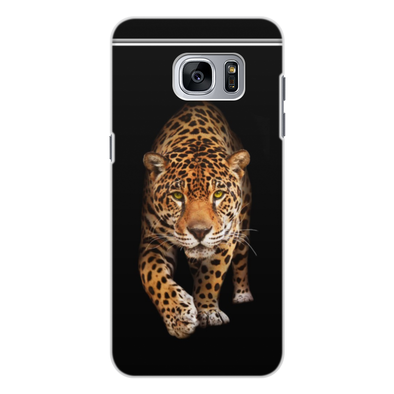Printio Чехол для Samsung Galaxy S7, объёмная печать Леопард. живая природа