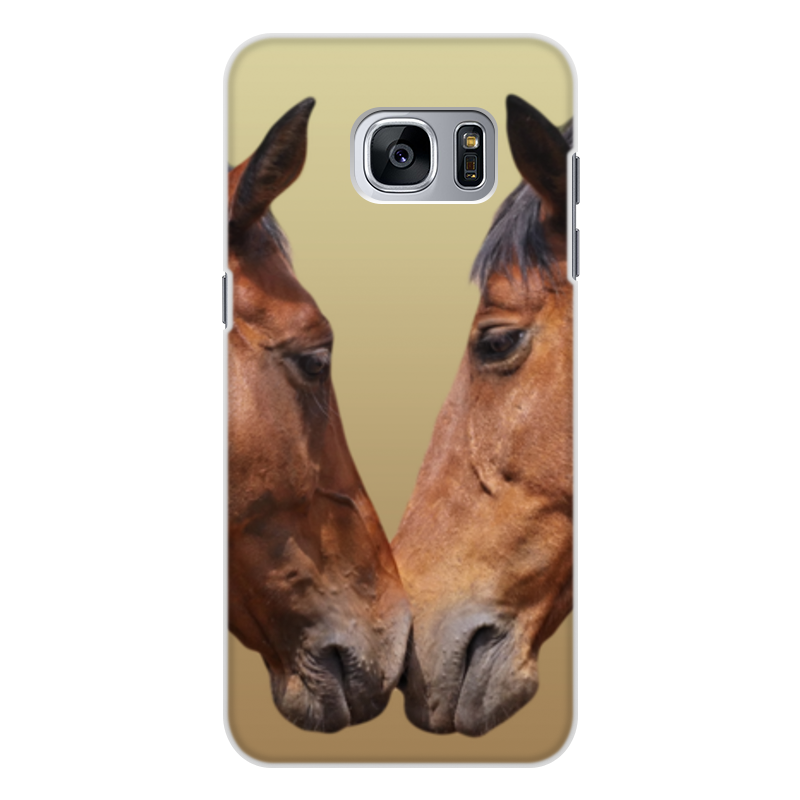 Printio Чехол для Samsung Galaxy S7, объёмная печать Лошади printio чехол для samsung galaxy s7 объёмная печать животные фэнтези лошади