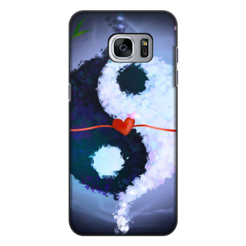 Printio Чехол для Samsung Galaxy S7, объёмная печать Инь и ян printio чехол для samsung galaxy s8 объёмная печать инь и ян