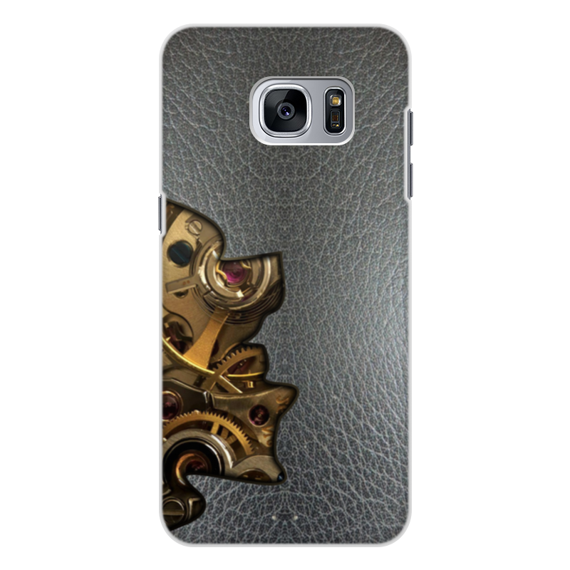 Printio Чехол для Samsung Galaxy S7, объёмная печать Внутренний мир телефона (шестеренки). printio чехол для samsung galaxy s7 объёмная печать клубничное настроение