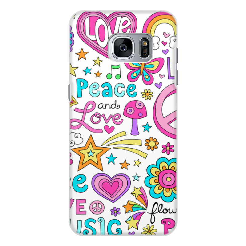 Printio Чехол для Samsung Galaxy S7, объёмная печать Любовь printio чехол для samsung galaxy s7 объёмная печать любовь