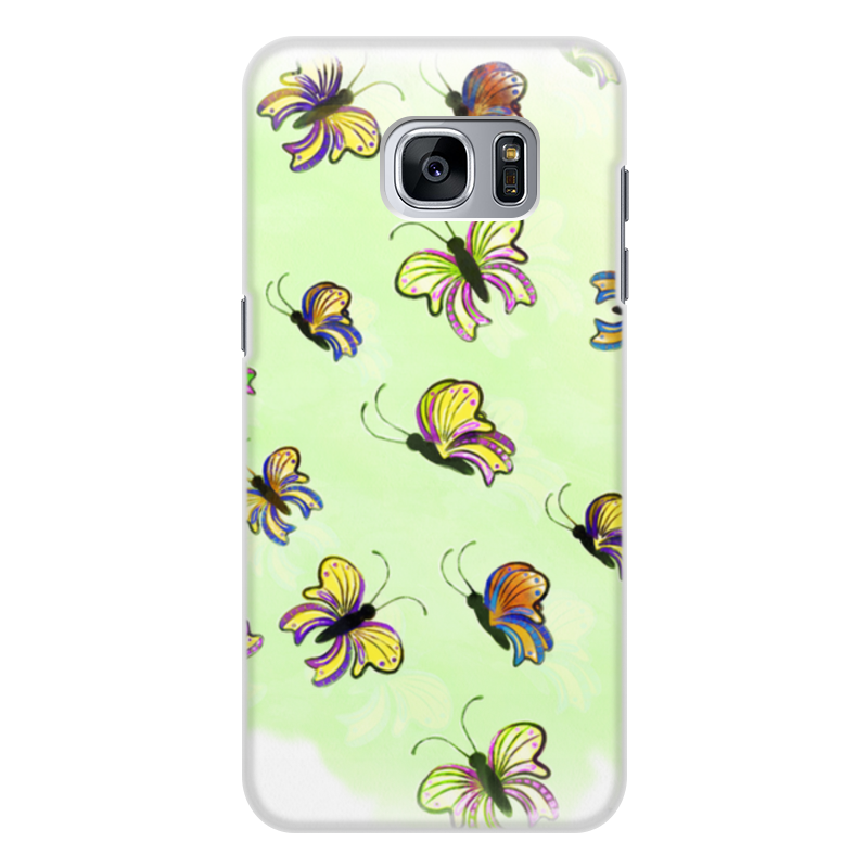Printio Чехол для Samsung Galaxy S7, объёмная печать Бабочки