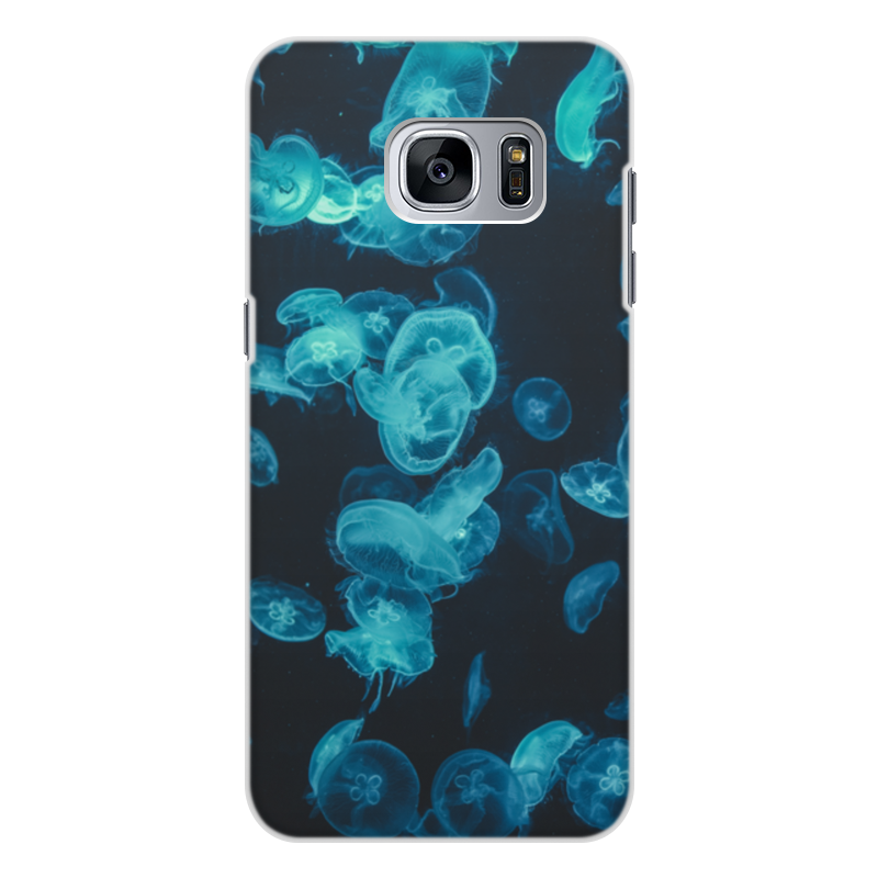 Printio Чехол для Samsung Galaxy S7, объёмная печать Морские медузы