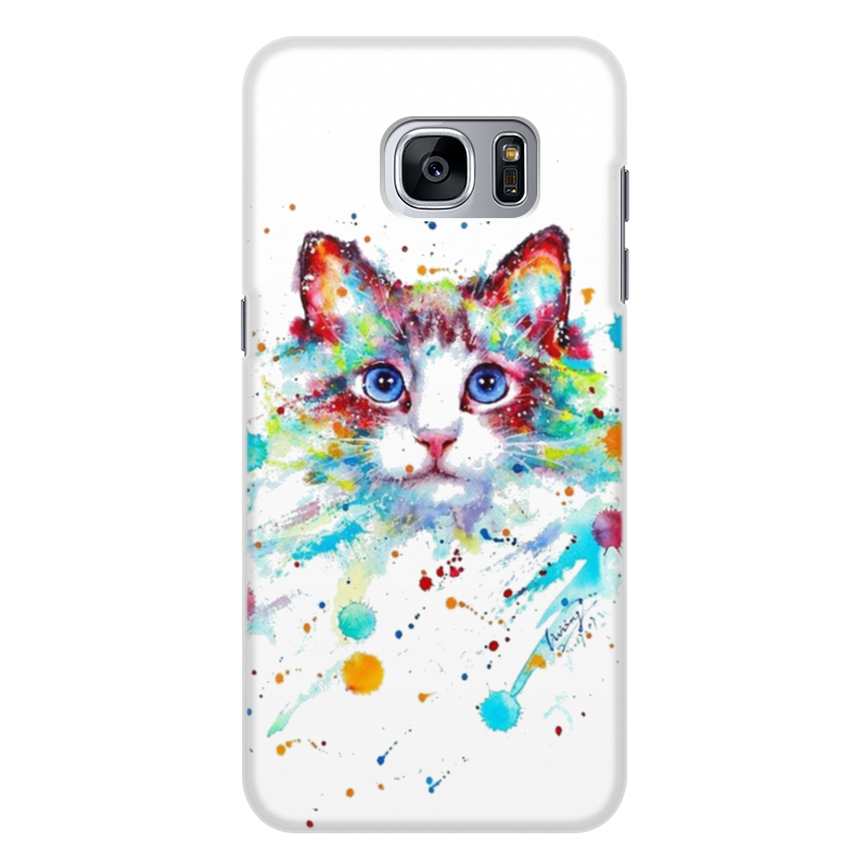Printio Чехол для Samsung Galaxy S7, объёмная печать Кошки. магия красоты
