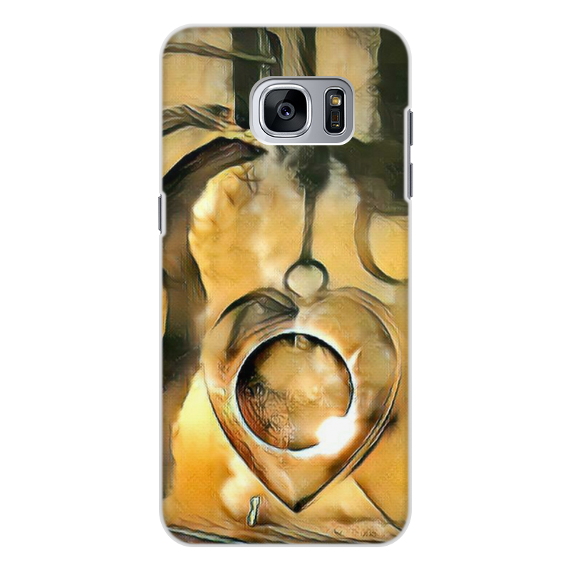 Printio Чехол для Samsung Galaxy S7, объёмная печать The moon in your heart re pa накладка transparent для samsung galaxy j7 neo с принтом котенок и луна