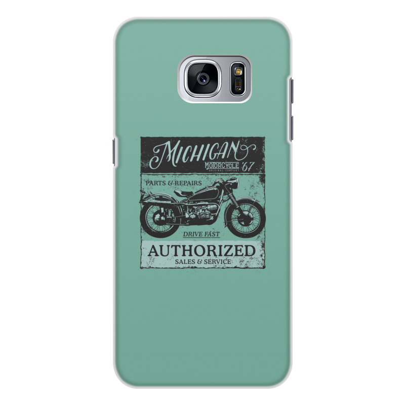 Printio Чехол для Samsung Galaxy S7, объёмная печать Michigan motorcycles 67