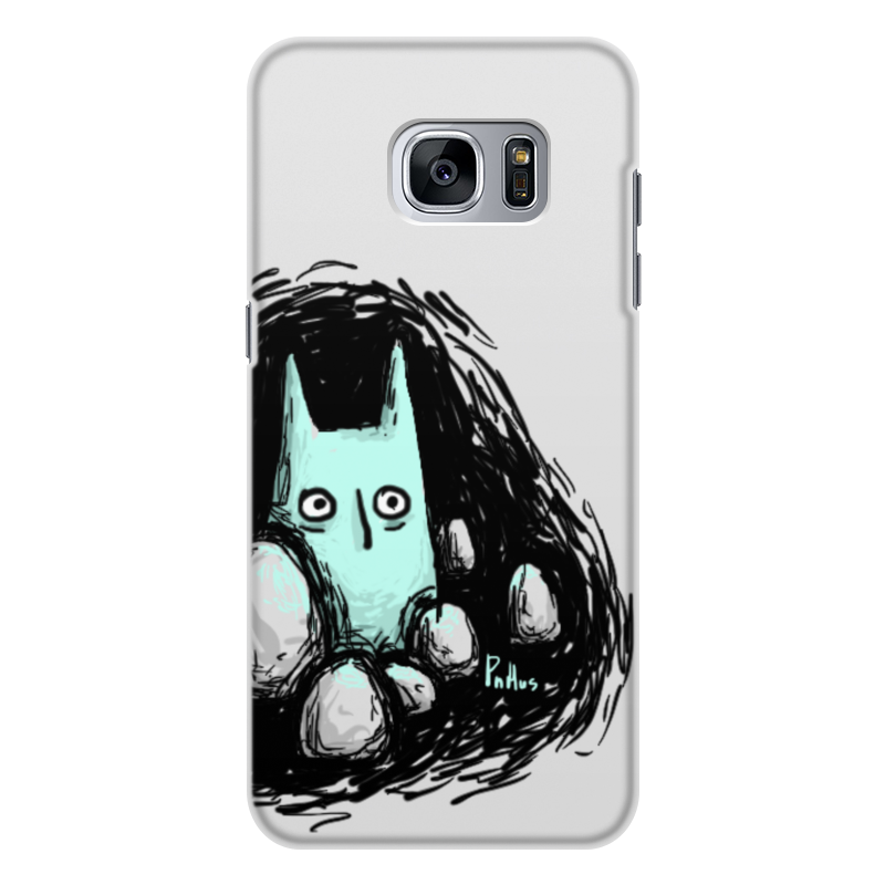 Printio Чехол для Samsung Galaxy S7, объёмная печать Во тьме re pa чехол накладка artcolor для oppo find x2 pro с принтом ушастый котик