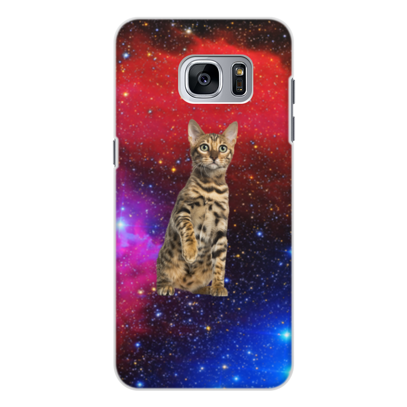 Printio Чехол для Samsung Galaxy S7, объёмная печать Кот в космосе printio чехол для samsung galaxy s7 объёмная печать кот в космосе