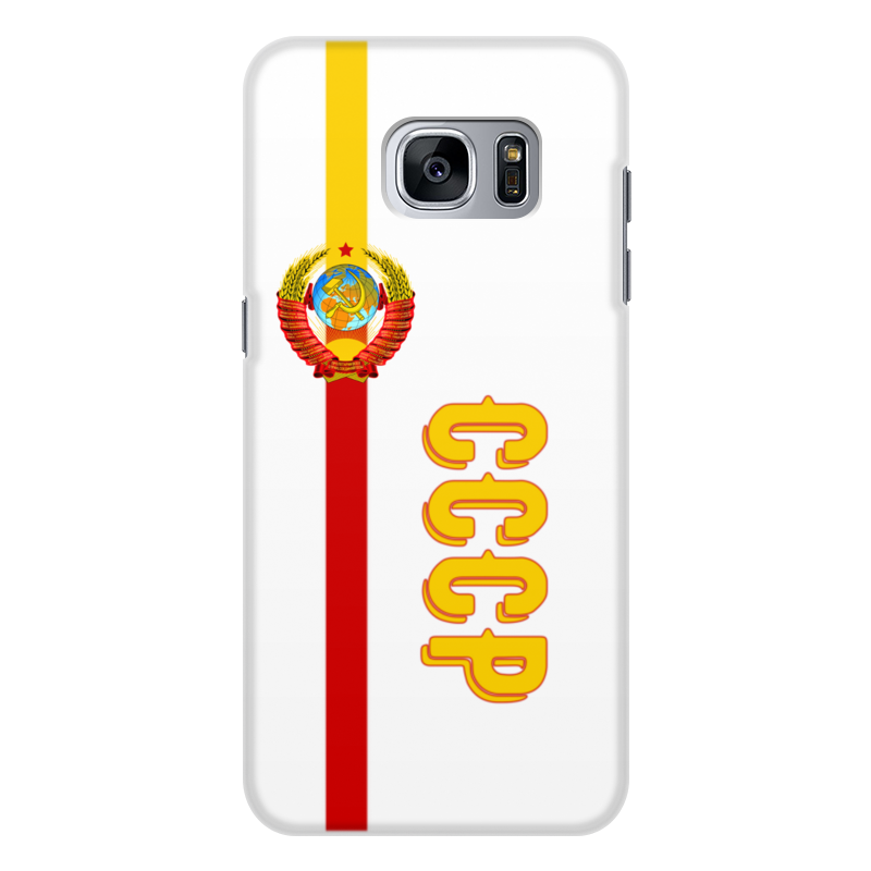 цена Printio Чехол для Samsung Galaxy S7, объёмная печать Советский союз