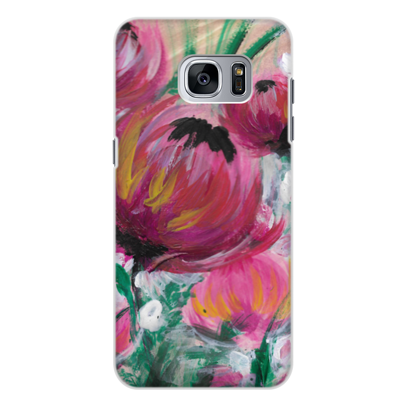 Printio Чехол для Samsung Galaxy S7, объёмная печать Полевые цветы printio чехол для samsung galaxy s7 объёмная печать букет роз