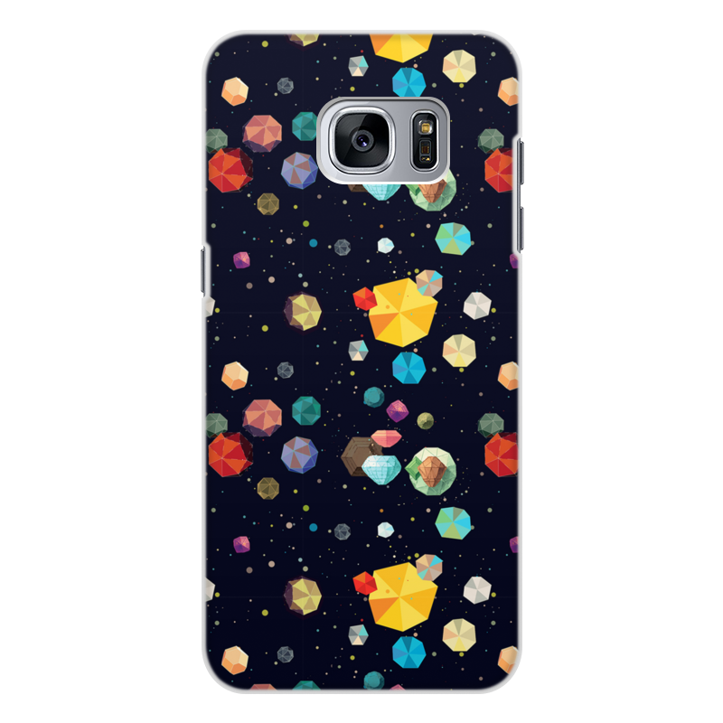 Printio Чехол для Samsung Galaxy S7, объёмная печать Космос силиконовый чехол цветной узор на huawei nova 3e