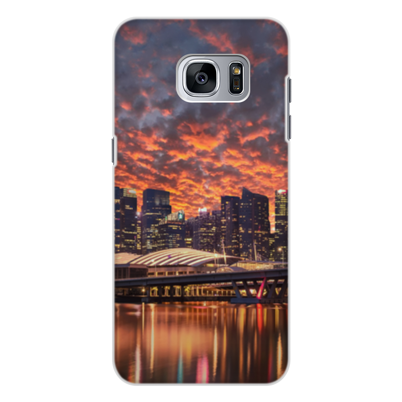 Printio Чехол для Samsung Galaxy S7, объёмная печать Город printio чехол для samsung galaxy s7 объёмная печать ночной город