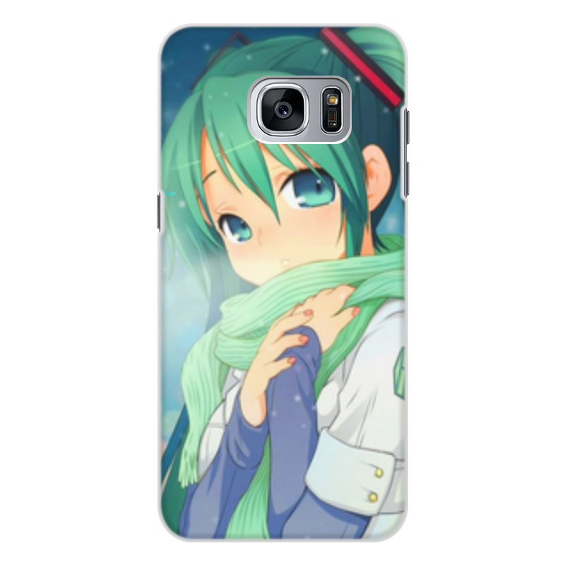 Printio Чехол для Samsung Galaxy S7, объёмная печать Miku hatsune sush