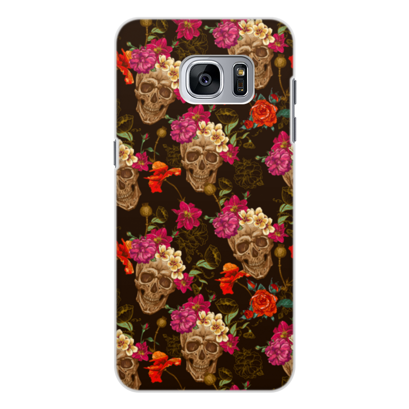 Printio Чехол для Samsung Galaxy S7, объёмная печать Череп printio чехол для samsung galaxy s7 объёмная печать девушка с цветами