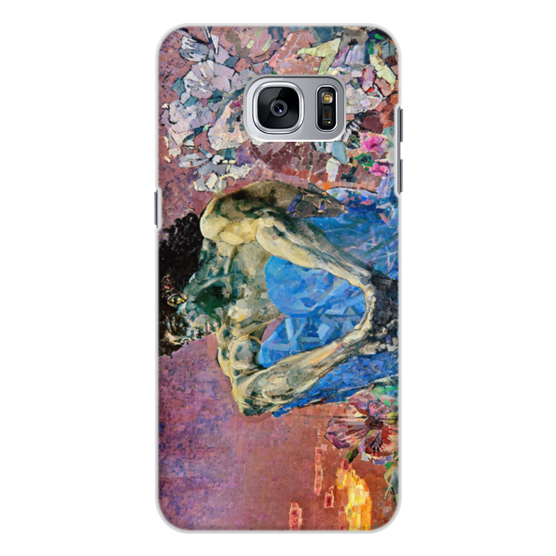 Printio Чехол для Samsung Galaxy S7, объёмная печать Демон сидящий (михаил врубель) printio чехол для samsung galaxy note 2 царевна лебедь картина врубеля