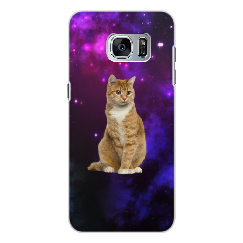 Printio Чехол для Samsung Galaxy S7, объёмная печать Кот в космосе printio чехол для samsung galaxy s7 объёмная печать кот в космосе