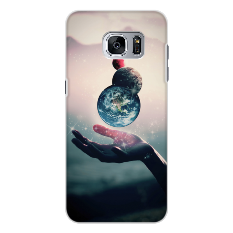 Printio Чехол для Samsung Galaxy S7, объёмная печать Планеты